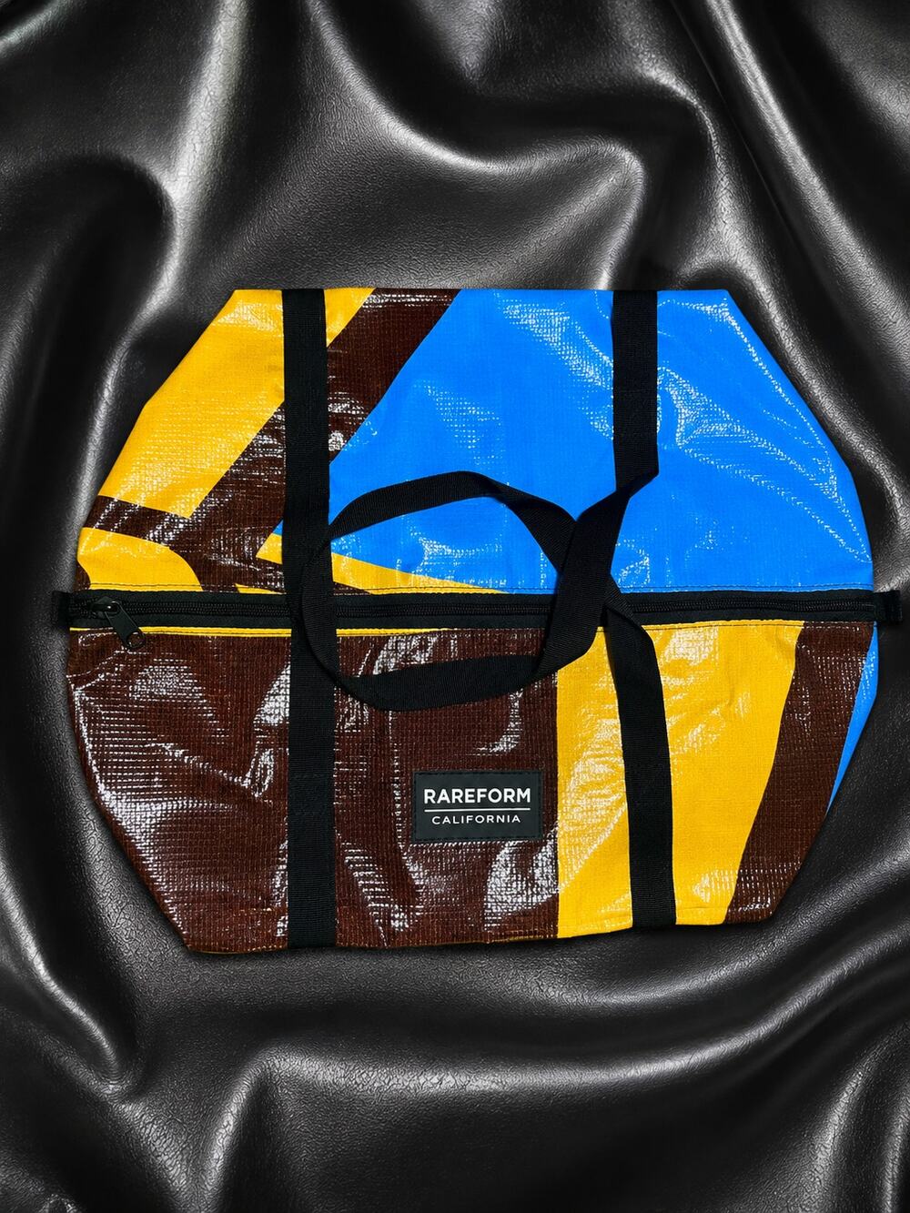 RAREFORM California Upcycled Billboard Duffel Bag Travel Weekender